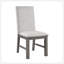 Ensemble 2 pièces de chaises de salle à manger avec siège et dossier rembourrés en tissu beige