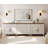 TV Stand For 100 Inch TV, 3-In-1 TV Console Table For 75/80/85/90 Inch TV, Entertainment Center With 5 Drawers And 4 Doors, Rustic White