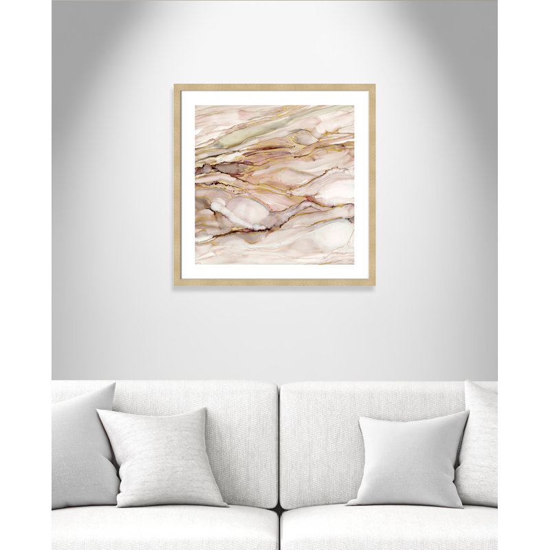 Aanand 'Graceful Marble I' Framed Print
