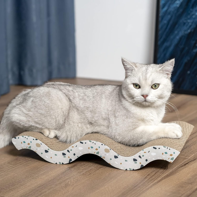 Tapis à griffer pour chat en carton Conlun