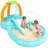 Kiddie Pool, Inflatable Play Center Kids Pool With Slide, Water Sprayers Thickened Wear-Resistant Full-Sized Swimming Pool For Kids Toddler Children, Garden Backyard & Indoor Use 110”X71”X53”