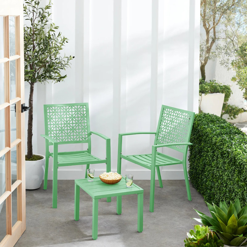 3-Piece Bistro Set, Teal