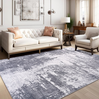 Fillender Modern Area Rugs Non-Slip Washable Abstract Soft For Living Room