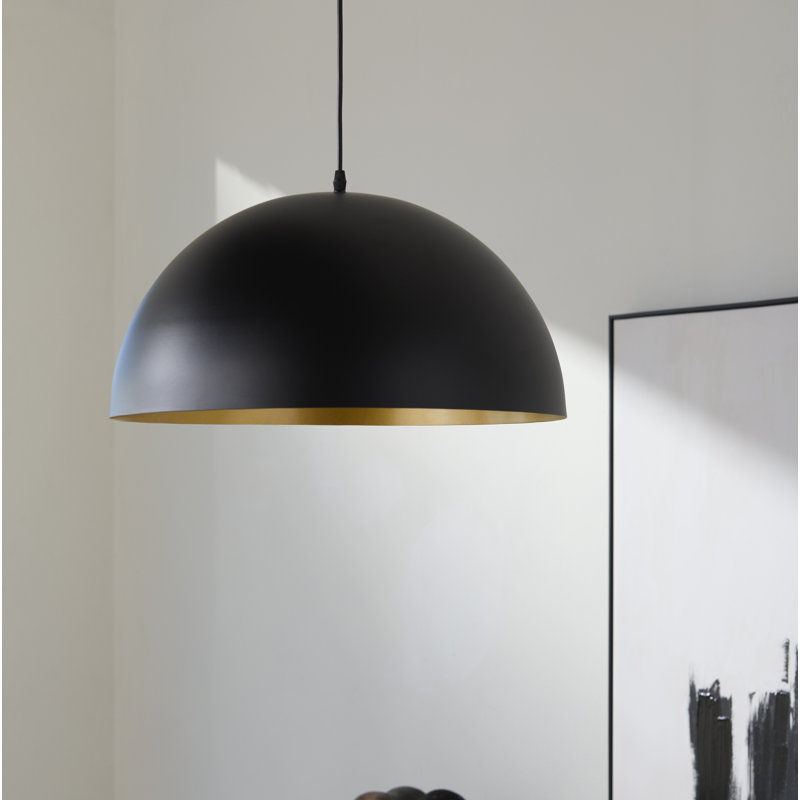 Luminaire suspendu Amil, Noir, noir, noir, noir