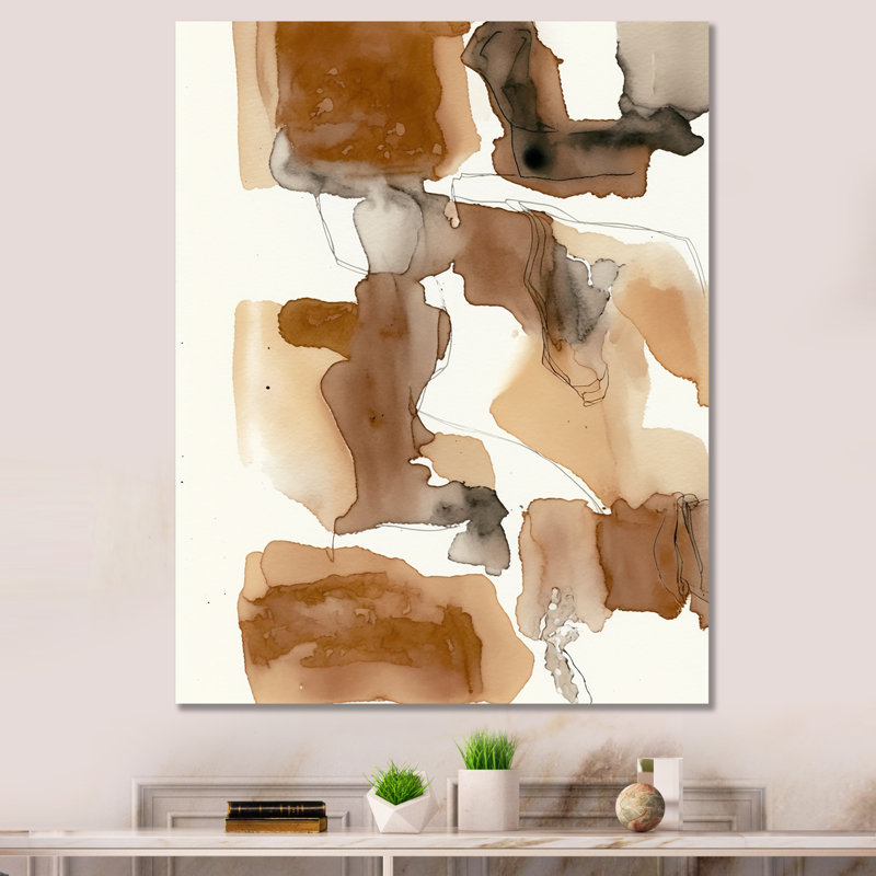 «Liquid Earth Tones III», reproduction sur toile, L 24 po x H 32 po, Toile tendue