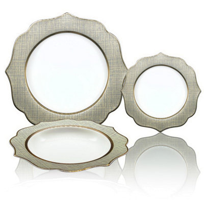Strawn 18 Piece Bone China Dinnerware Set - Service for 6
