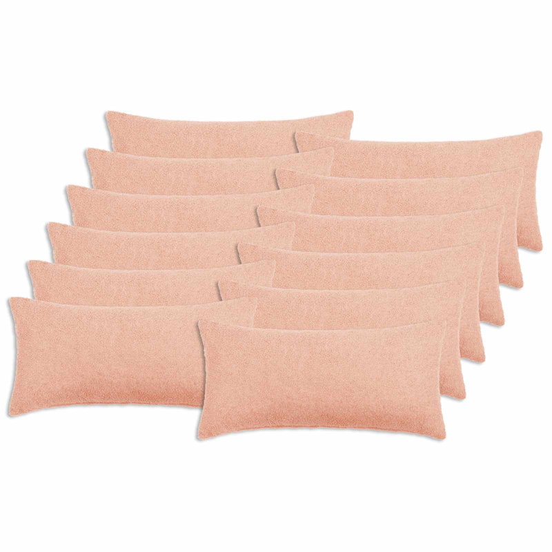 Light Grey Cushion Cover, Square 45cm, Pink