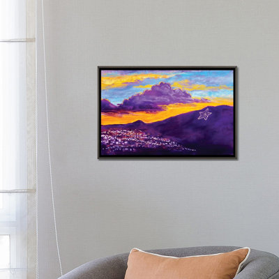 " El Paso Star On The Mountain " Oil Print