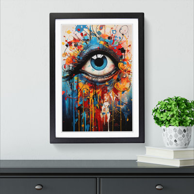 Eye Abstract - Single Picture Frame Print on Wood