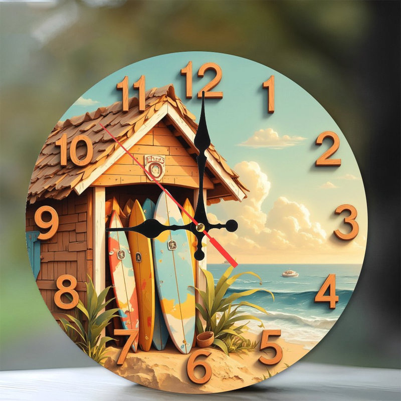Horloge murale plage