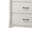 Commode large 6 tiroirs avec poignées noires Lara-121897276