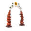 Grande arche «Happy Harvest» avec colonnes de citrouilles