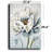 White Peony Bloom Canvas Wall Art