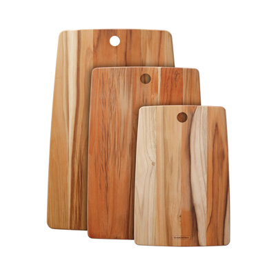Tramontina 3 Pc Teak Wood Kitchen Board Set
