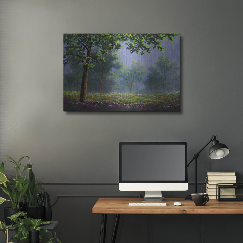 «Misty Morning» par Gary Adams, art mural en métal, H 24 po x l 36 po