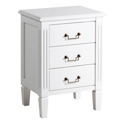 Capri 50cm W Wood Bedside Table
