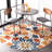 Fuhr Floral Orange/Beige/Blue Indoor / Outdoor Area-668629669