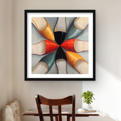 Women Shoes - Contemporary Still Life Framed Print Decor
