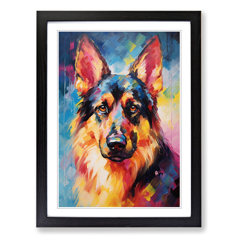 Single Picture Frame Wall Art, 46cm H x 34cm W, Black Framed