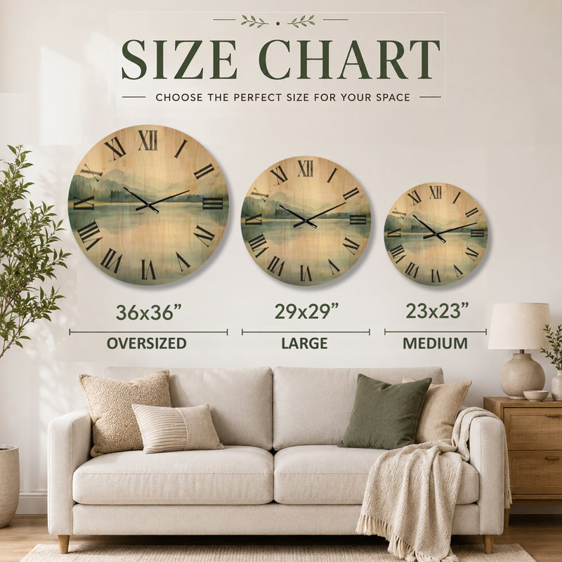 Horloge murale Lakeside, Medium