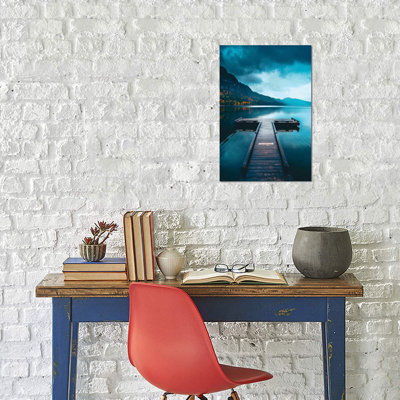 A Peaceful Afternoon On The Dock by Zach Doehler - Wrapped Canvas Giclee Art Print