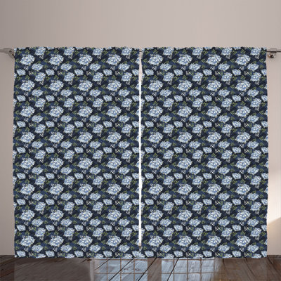 Rustic curtain, classic Peony Petal, pistachio green blue