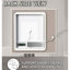 Miroir de salle de bain rectangulaire à DEL à brouillard 48 x 36 - 3000+ lumens, fer blanc, réflexion supérieure et éclairage personnalisable avec réglage de la température de couleur-1789621423