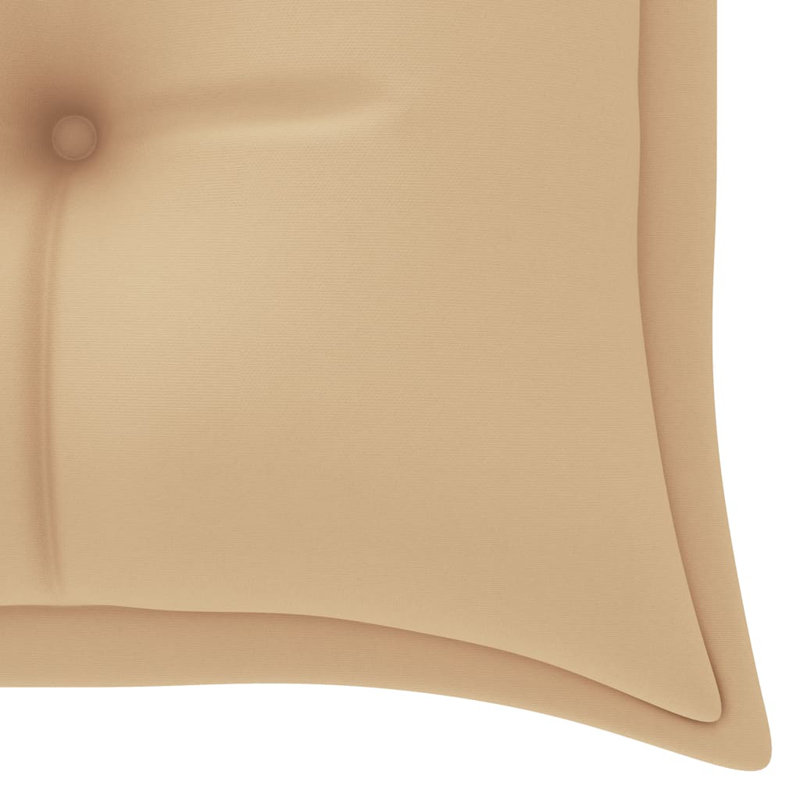 Banc de jardin en bois Wingert, Beige