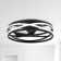 19.7" Flush Mount Caged Ceiling Fan With LED Lights And Remote Control