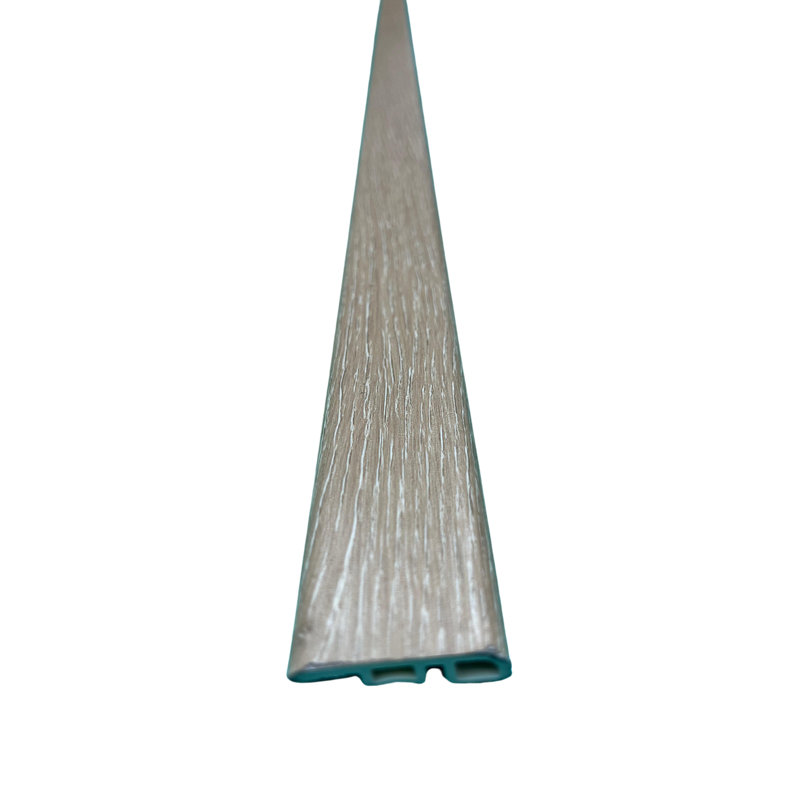 Moulure en T de transition pour plancher en bois Roseau avec rail en U