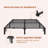 Metal Bed Frame, Heavy Duty Platform with 800 lbs Support, No Box Spring Needed, Easy Tool-Free Assembly, Noise-Free Design-1453551860