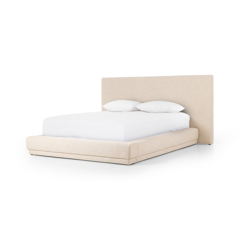 MARTINA Upholstered King Bed, Extra Wide Queen
