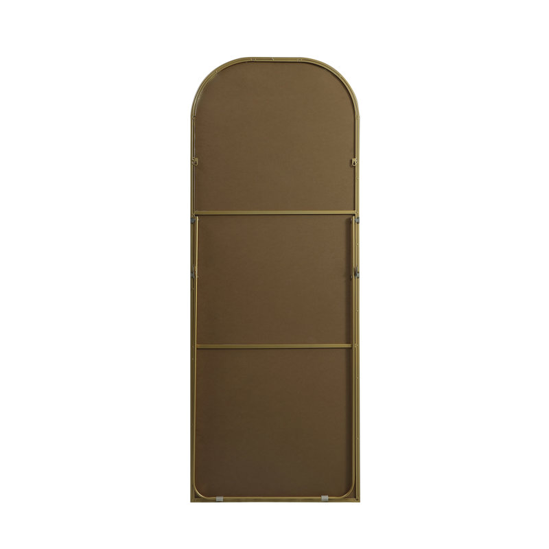 Miroir de plancher Sabine, 74 po x 28 po, Laiton