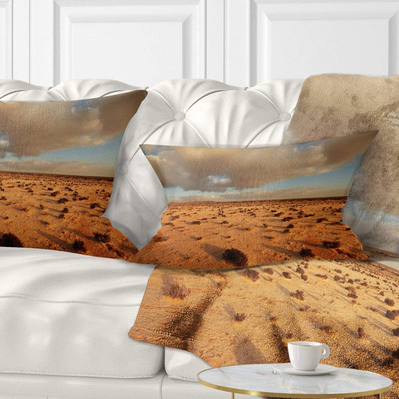 Coussin Schafer Desert in Western Sahara, 12 po x 20 po, Rectangulaire