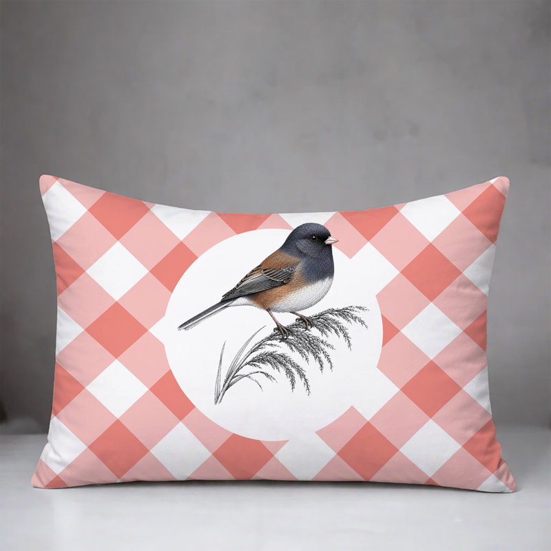 Coussin intérieur / extérieur Junco, 20 po x 14 po, Pêche