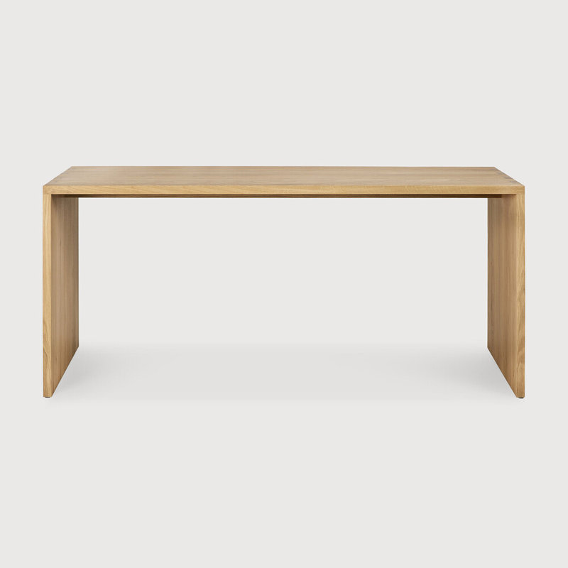 Solid Wood Writing Desk, 29.5" H x 67.7" W x 31.5" D