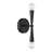 Waltner 2-Light Wall Sconce in Black-641766699