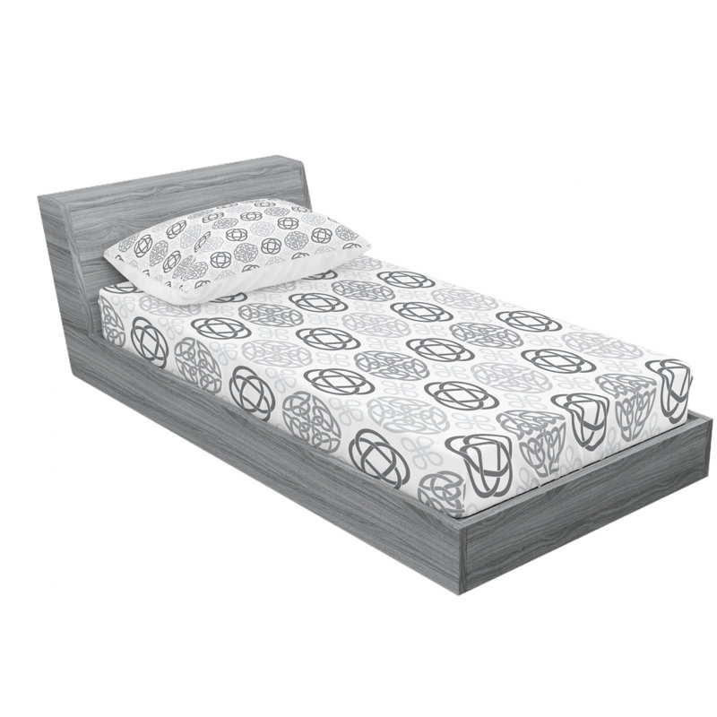 Microfiber Sheet Set, Twin Sheet Set with Fitted Sheet