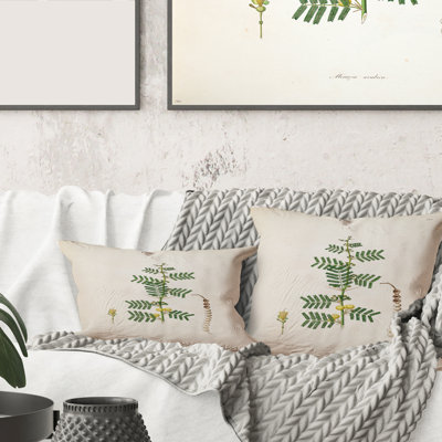 Coussin rétro imprimé fleur III