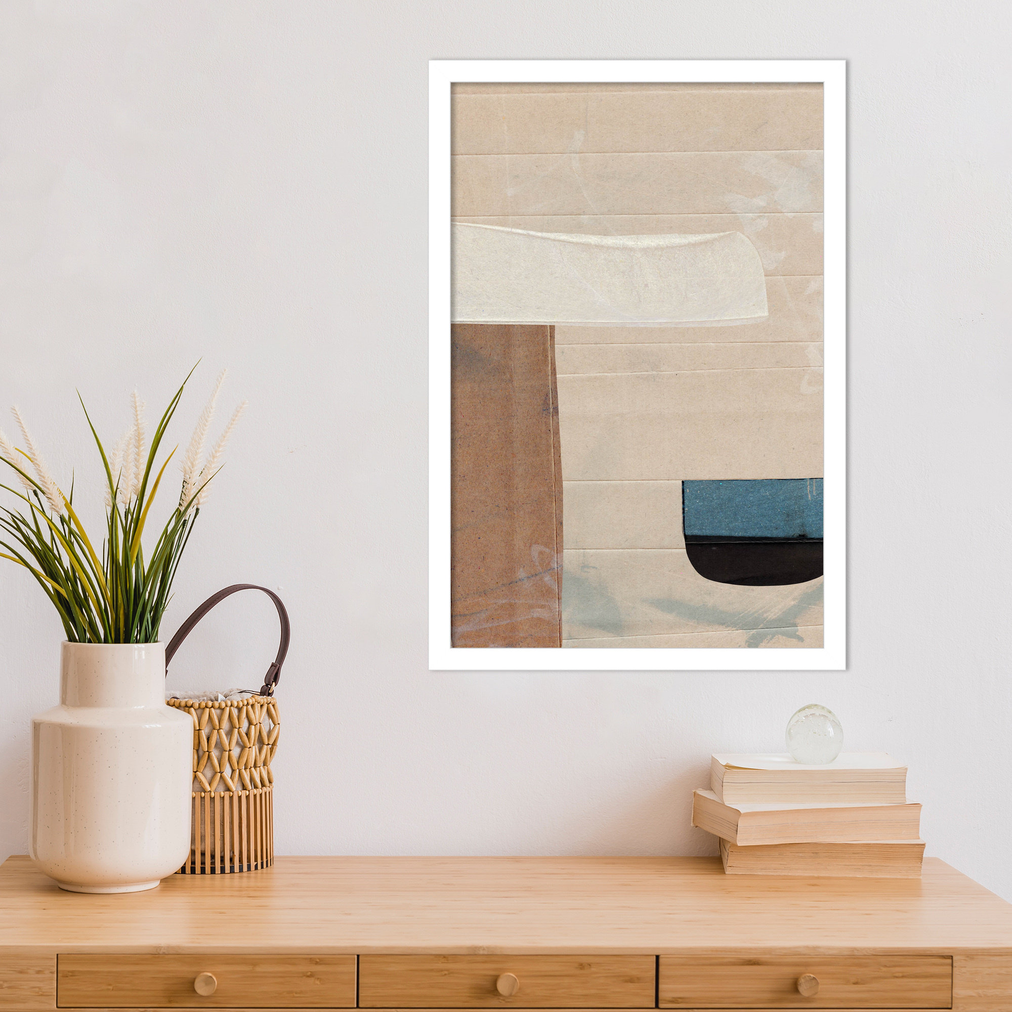 Sauna Serenity by Dan Hobday Wood Framed Wall Art Print, 21" H x 15" W, White