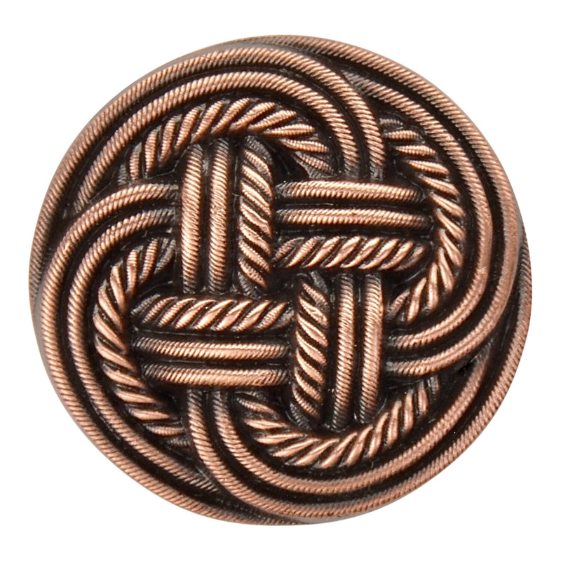 Classic Circle Knob, Antique Copper