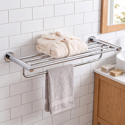 Porte-serviettes mural 24 "avec tablette