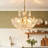 8 - Light Crystal Glass Chandeliers Pendants Light