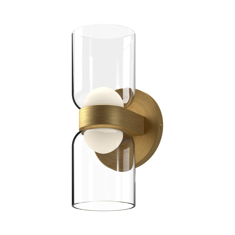 Cedar Aluminium LED Up & Downlight, Brushed Gold