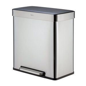 16 Gallon Step On Multi-Compartments Trash & Recycling Bin