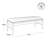 Yara 53" Wide Rectangle Faux Leather Upholstered Bench Ottoman-128290731