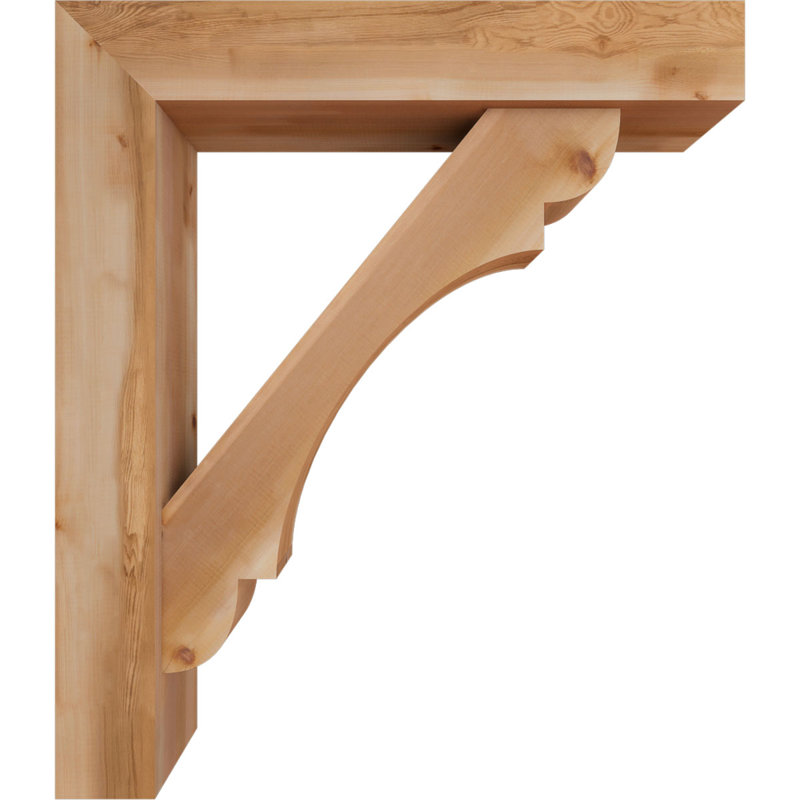 Support de bloc olympique avec entretoise décalée, 44 x 38, Cèdre rouge occidental de l 7 1/2 po (lisse)