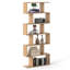 Bookcase Free Standing S-Shaped Style Bookshelf Multifunctional Decorative Shelving W/ Anti-Tipping Device-898817922-898817923