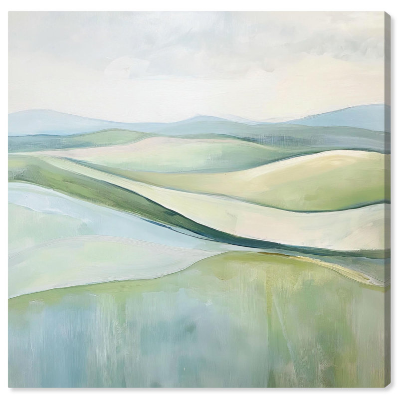 «Flowing Hillscape» par Art Remedy, Toile tendue, H 20 po x l 20 po x P 1,5 po