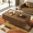 51.1" Lift-Top Coffee Table with 2 Drawers & Hidden Storage Compartment, Modern Design